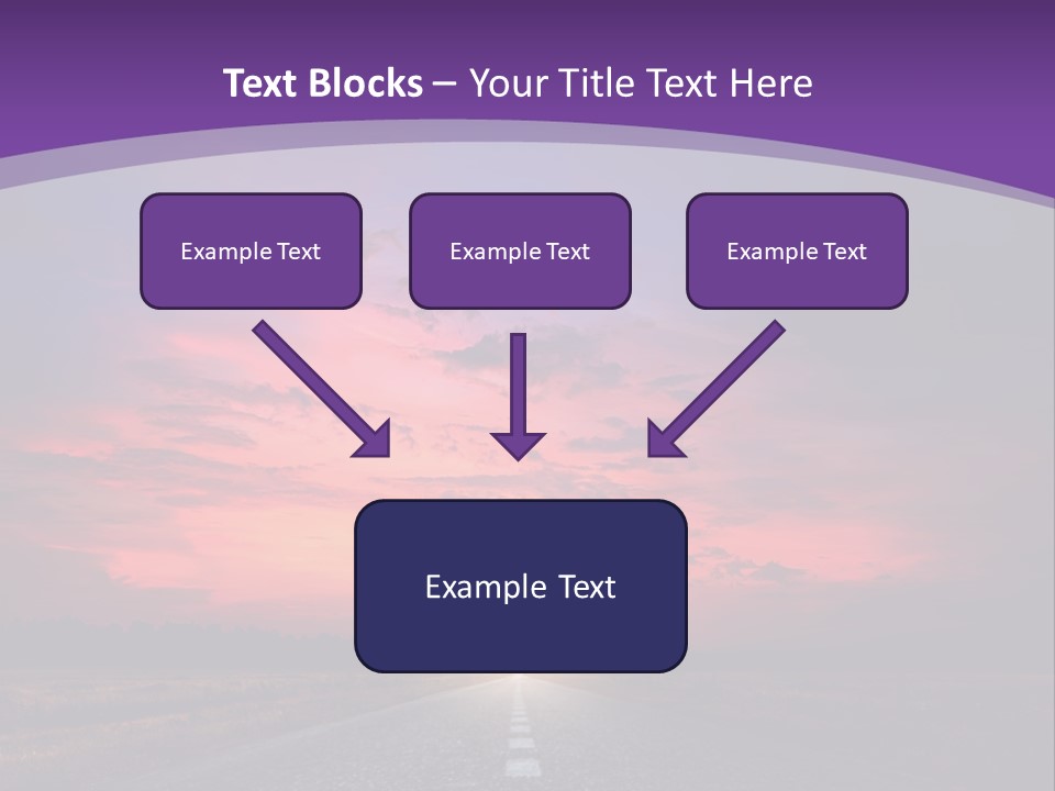 Perspective Journey Freeway PowerPoint Template