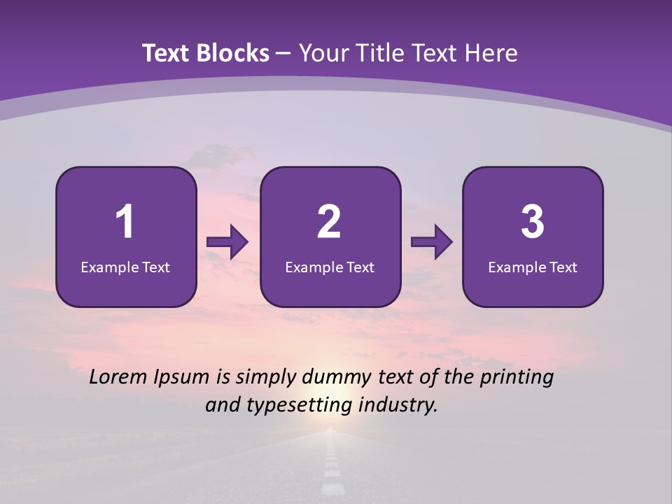 Perspective Journey Freeway PowerPoint Template