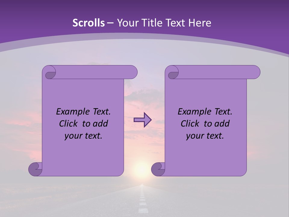 Perspective Journey Freeway PowerPoint Template