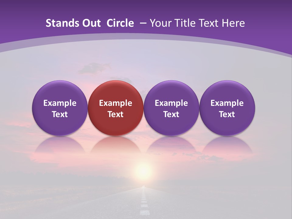 Perspective Journey Freeway PowerPoint Template