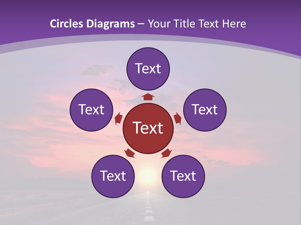 Perspective Journey Freeway PowerPoint Template