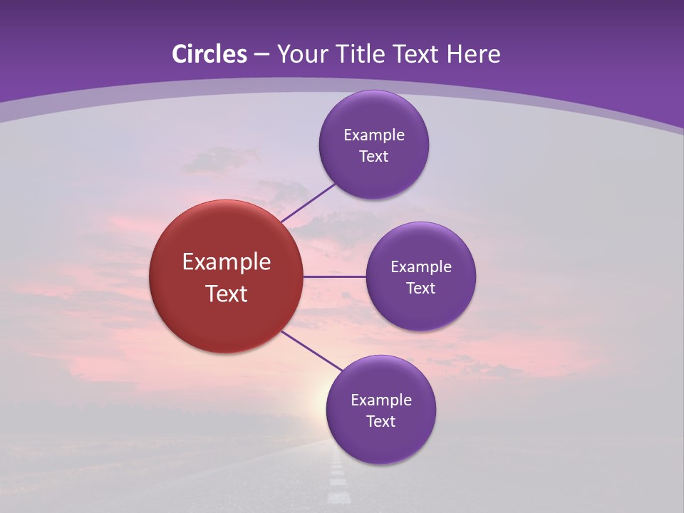 Perspective Journey Freeway PowerPoint Template