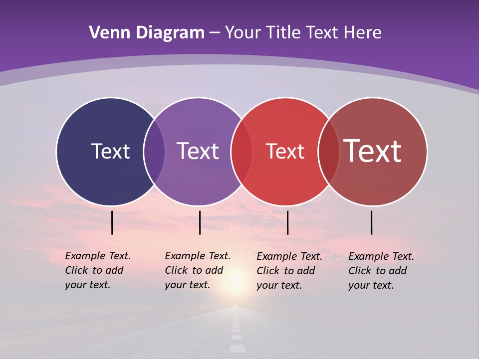 Perspective Journey Freeway PowerPoint Template