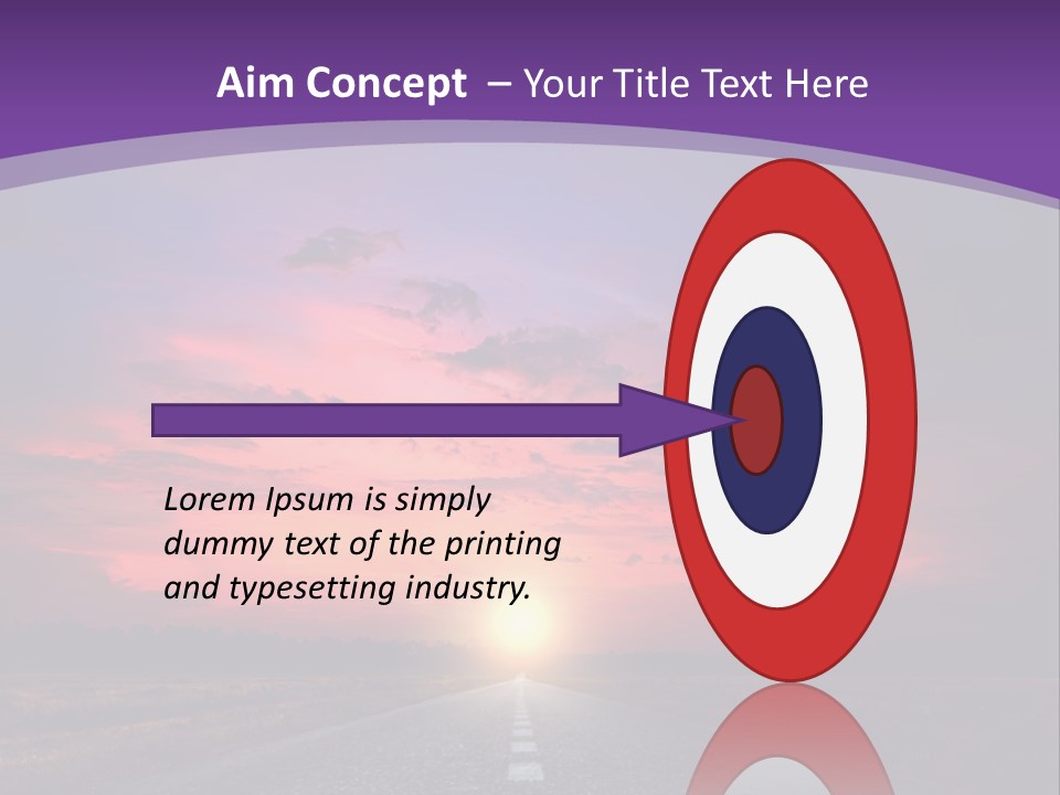 Perspective Journey Freeway PowerPoint Template