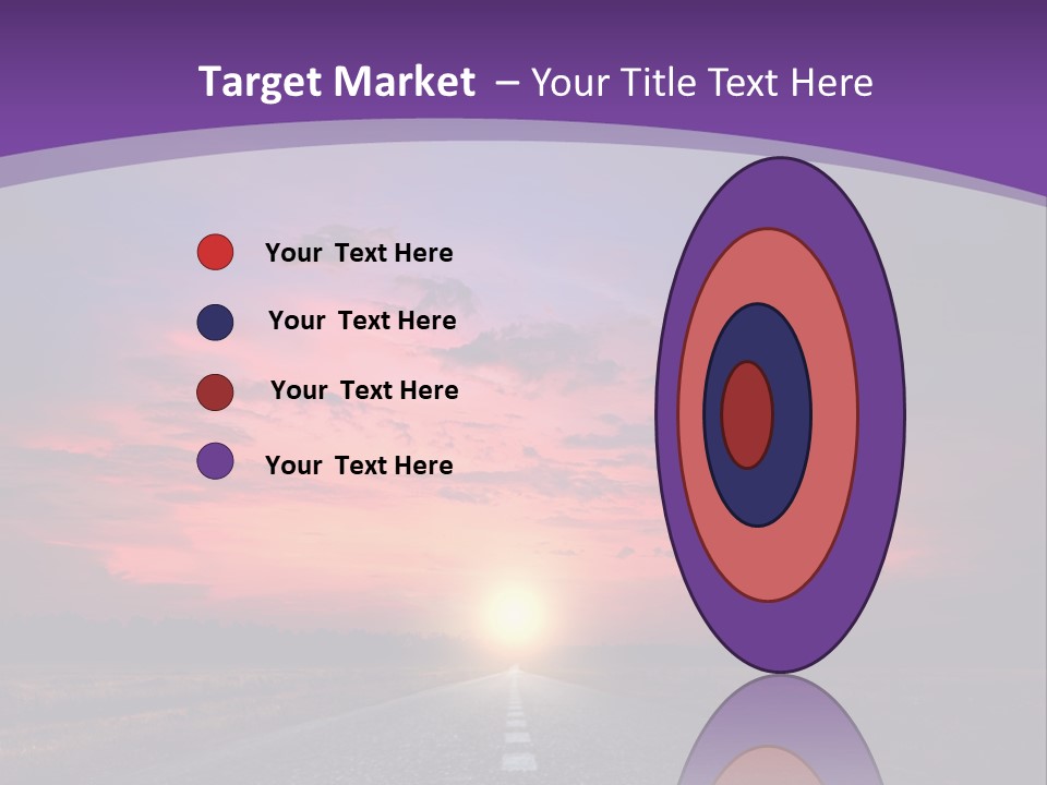 Perspective Journey Freeway PowerPoint Template