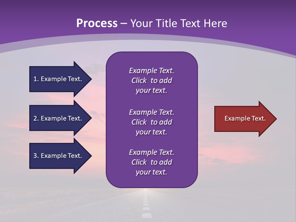 Perspective Journey Freeway PowerPoint Template