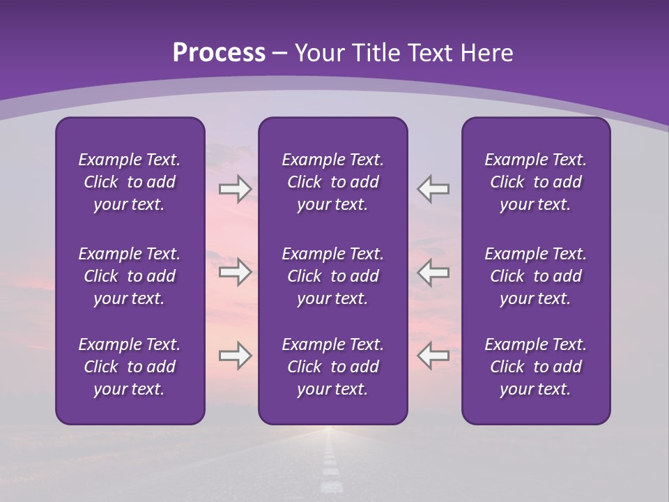 Perspective Journey Freeway PowerPoint Template