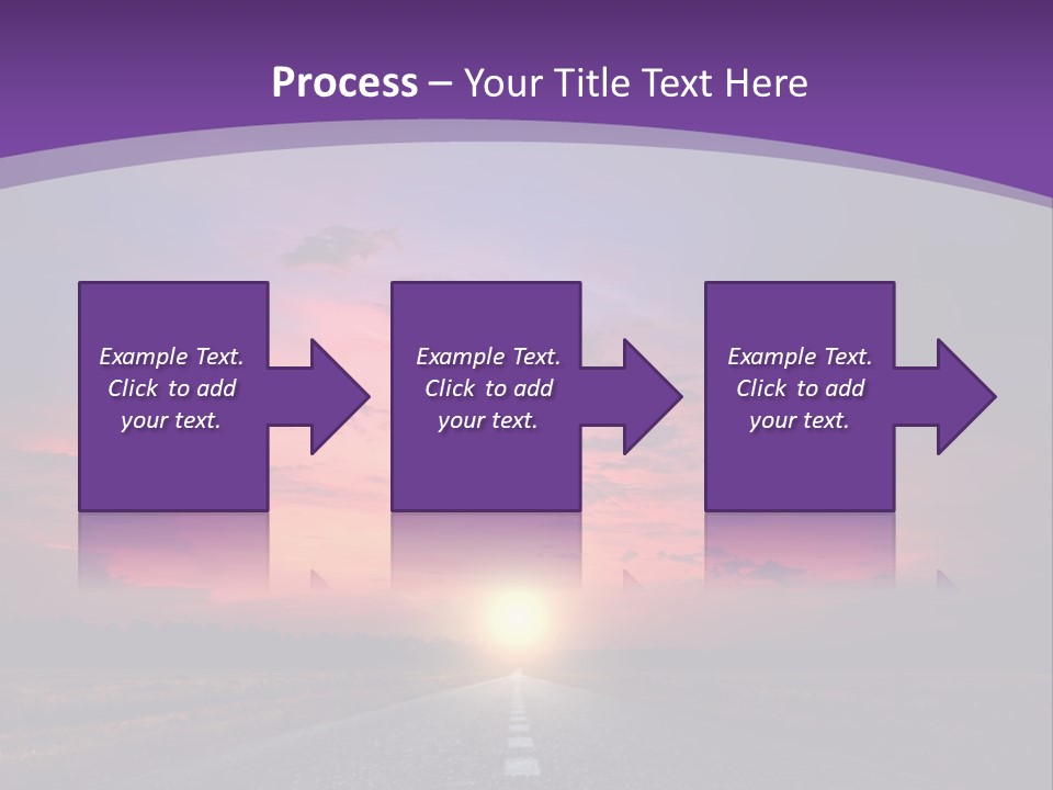 Perspective Journey Freeway PowerPoint Template