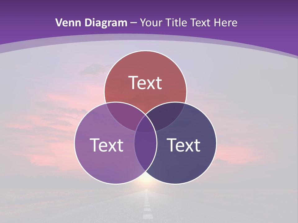 Perspective Journey Freeway PowerPoint Template