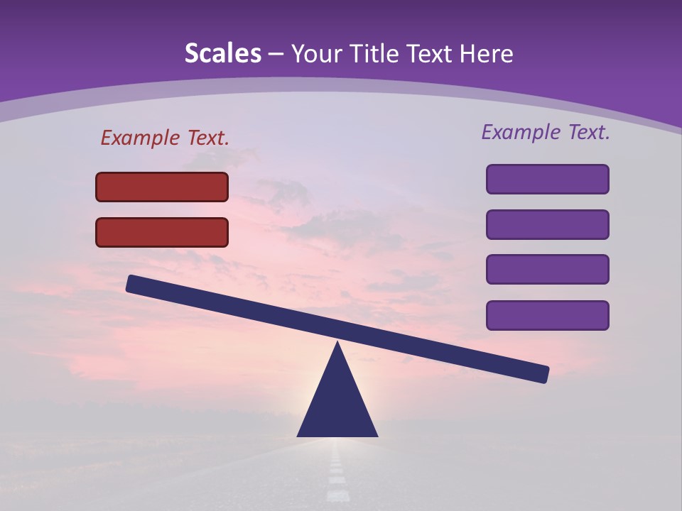 Perspective Journey Freeway PowerPoint Template