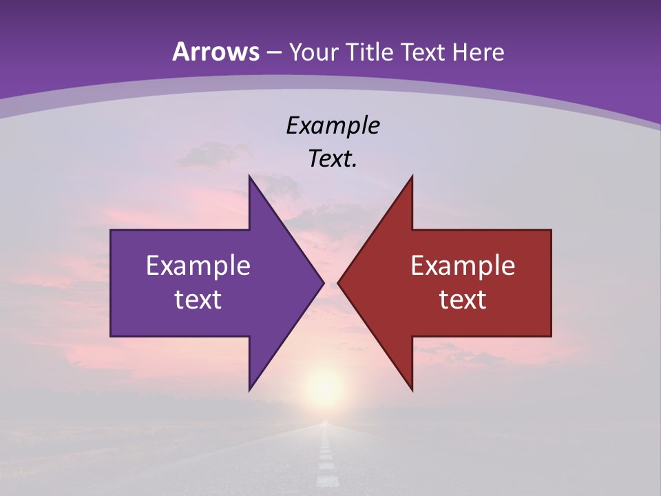 Perspective Journey Freeway PowerPoint Template