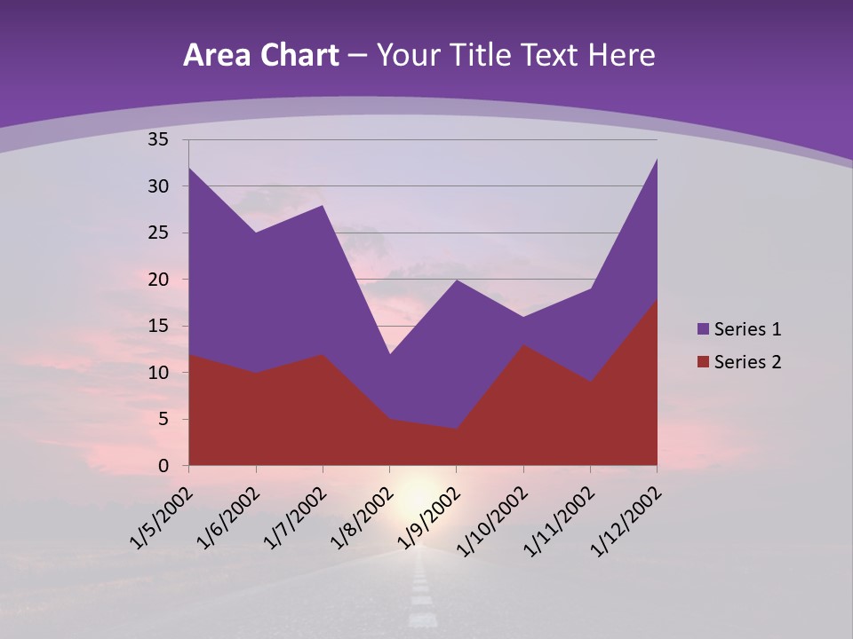 Perspective Journey Freeway PowerPoint Template