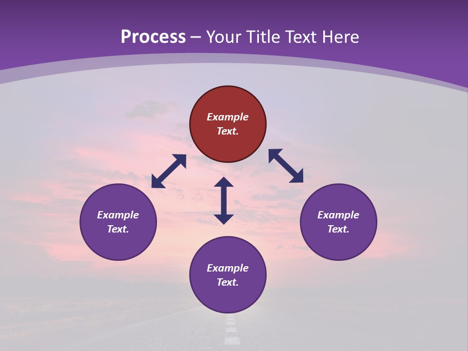 Perspective Journey Freeway PowerPoint Template