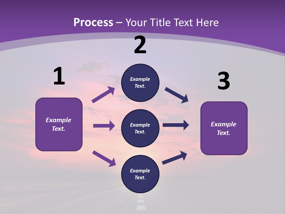Perspective Journey Freeway PowerPoint Template