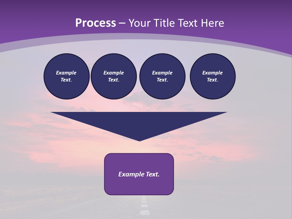 Perspective Journey Freeway PowerPoint Template