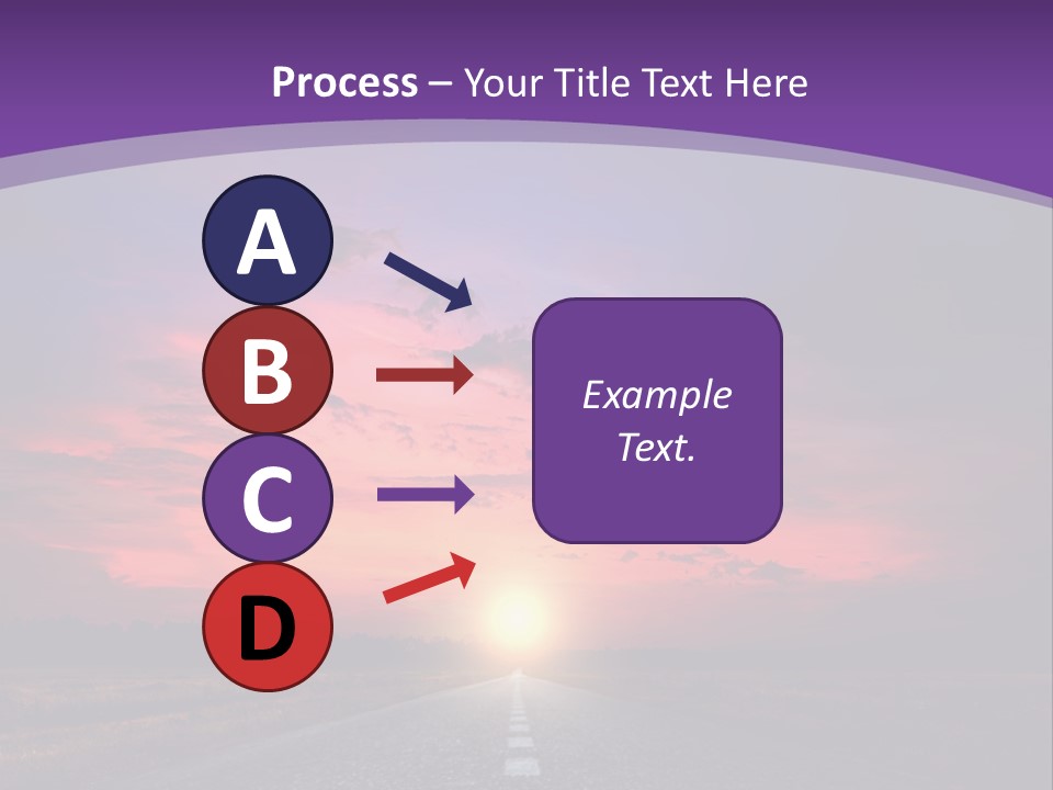 Perspective Journey Freeway PowerPoint Template