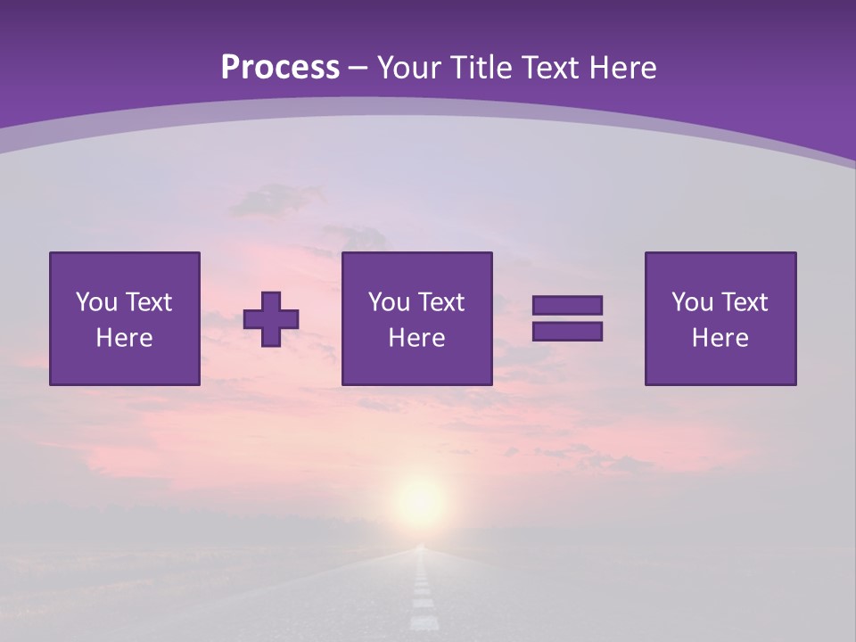 Perspective Journey Freeway PowerPoint Template
