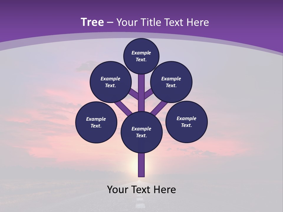 Perspective Journey Freeway PowerPoint Template