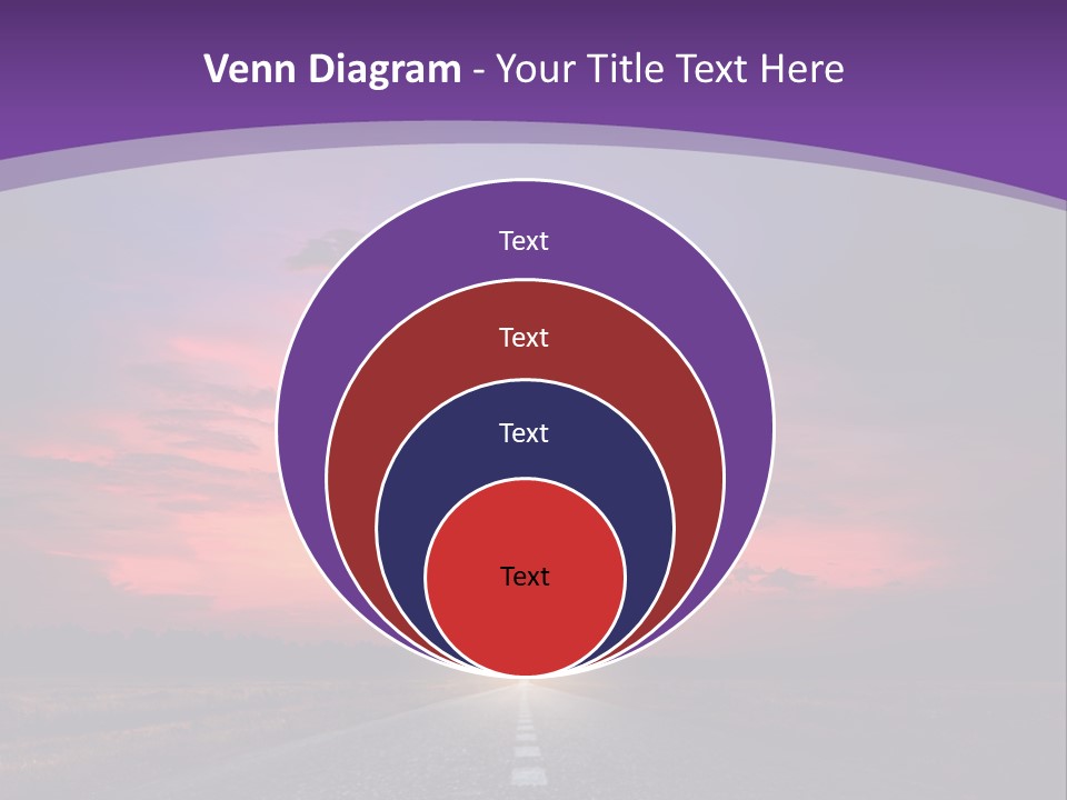 Perspective Journey Freeway PowerPoint Template