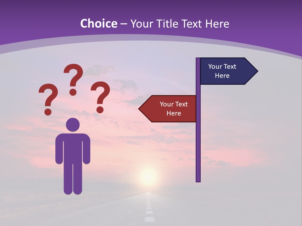 Perspective Journey Freeway PowerPoint Template