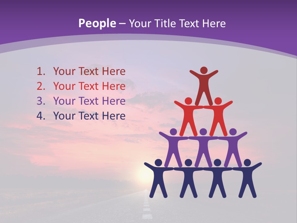 Perspective Journey Freeway PowerPoint Template