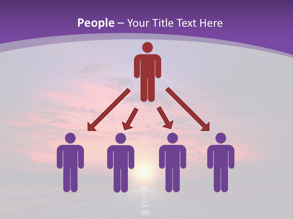 Perspective Journey Freeway PowerPoint Template