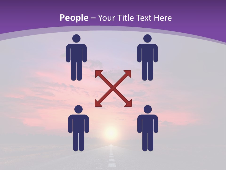 Perspective Journey Freeway PowerPoint Template