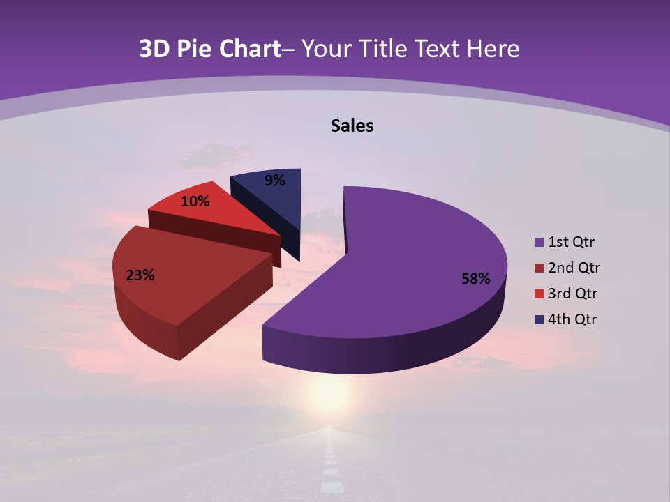 Perspective Journey Freeway PowerPoint Template