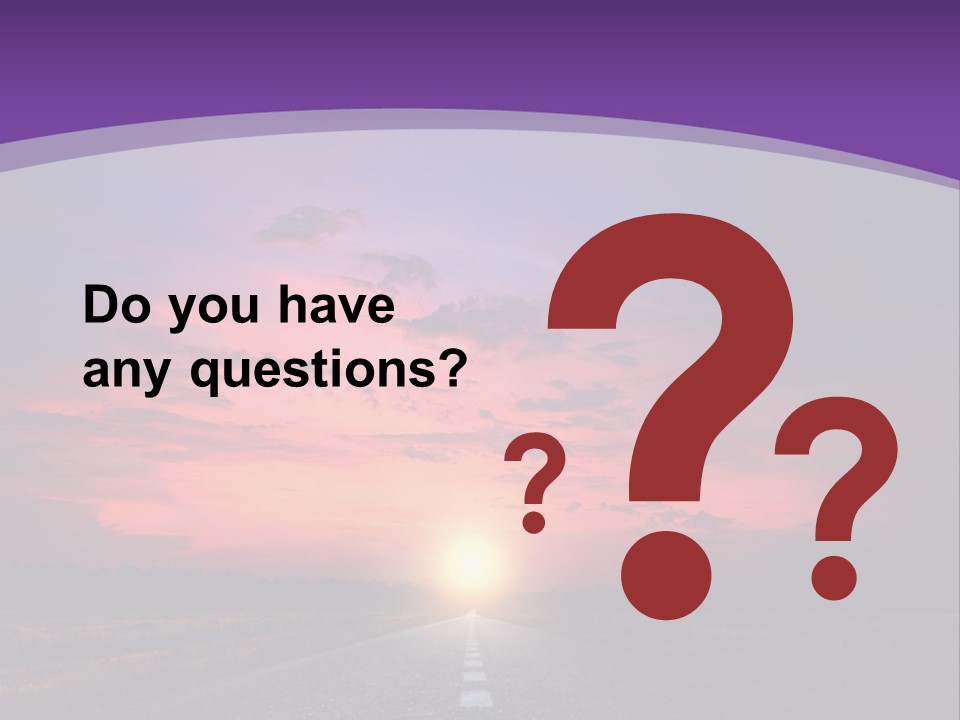 Perspective Journey Freeway PowerPoint Template