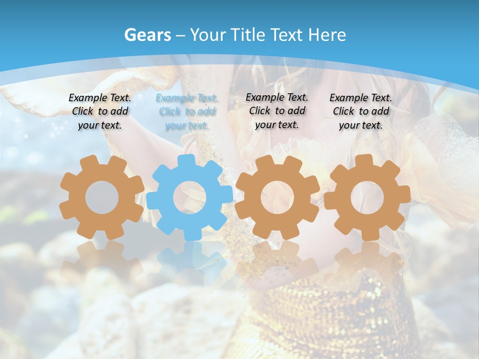 Girl Beautiful Dream PowerPoint Template