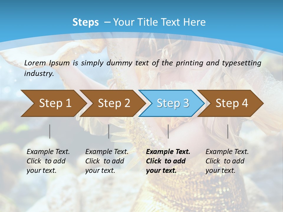 Girl Beautiful Dream PowerPoint Template