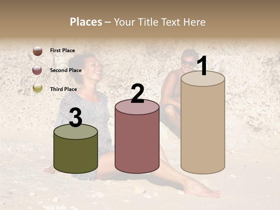 Honeymoon Sea Blur PowerPoint Template