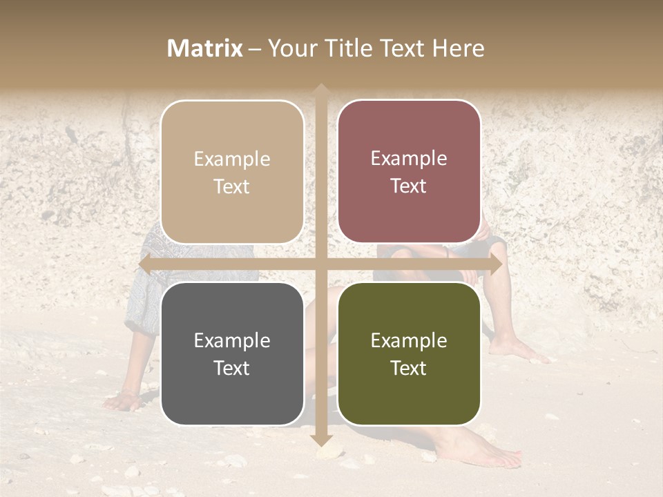 Honeymoon Sea Blur PowerPoint Template