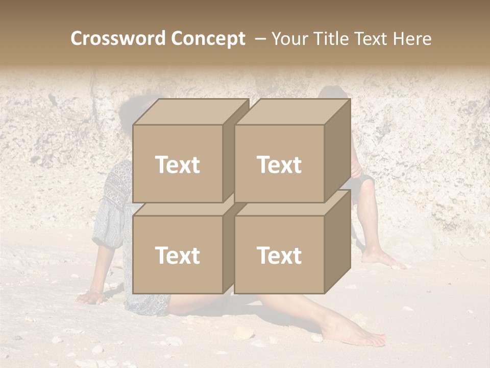 Honeymoon Sea Blur PowerPoint Template