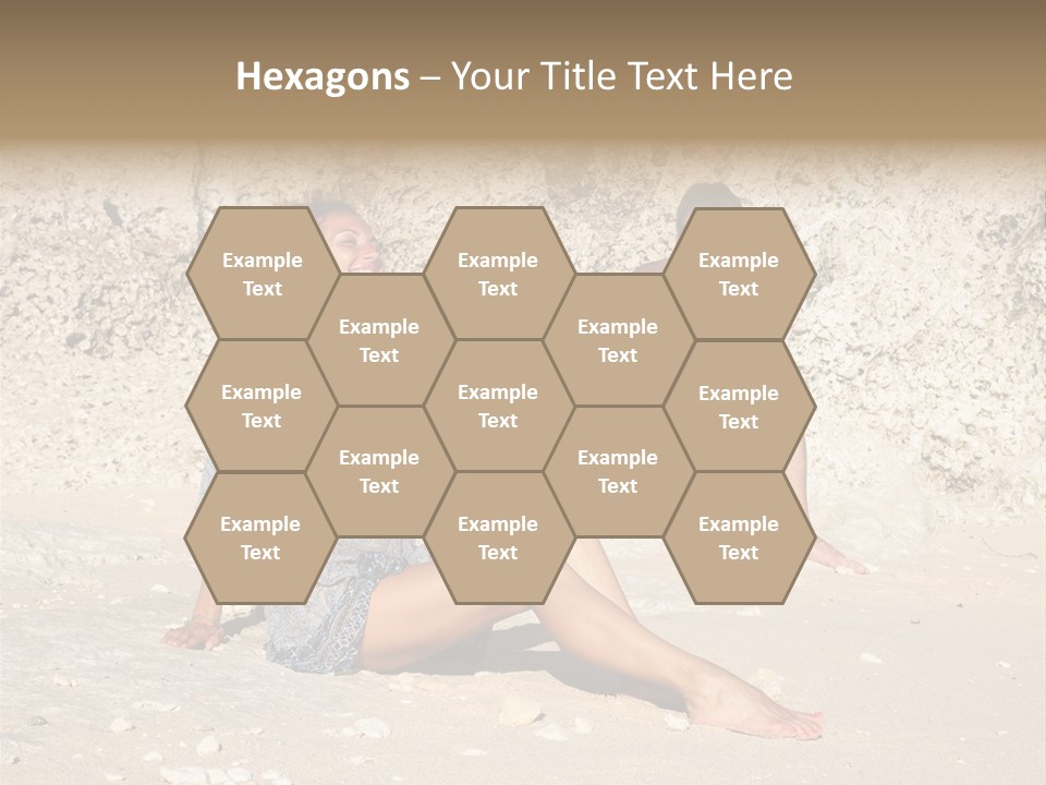 Honeymoon Sea Blur PowerPoint Template