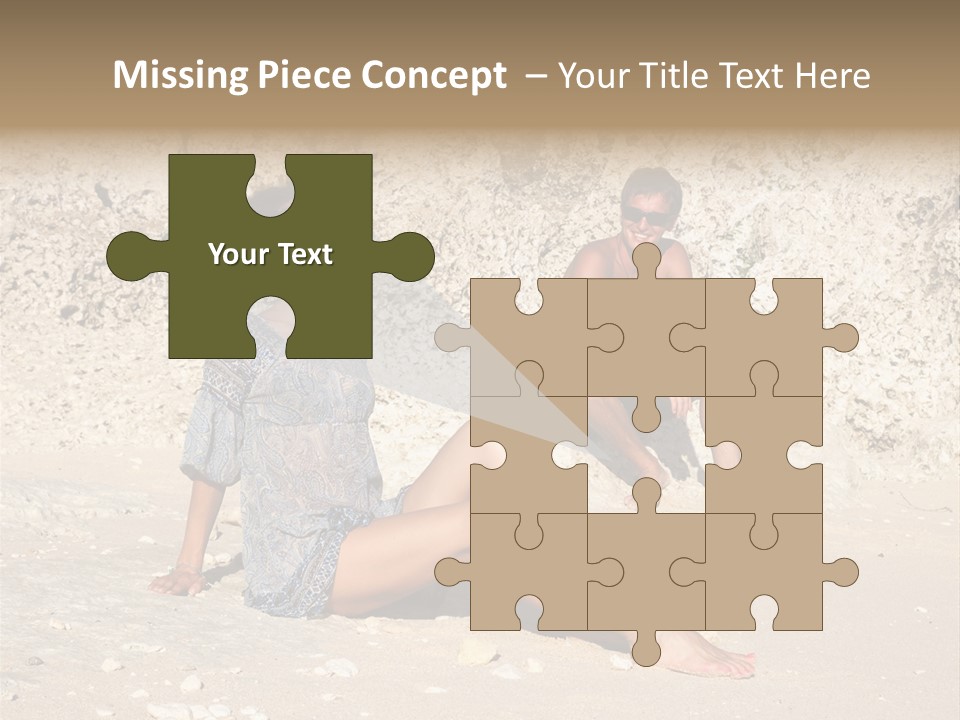 Honeymoon Sea Blur PowerPoint Template