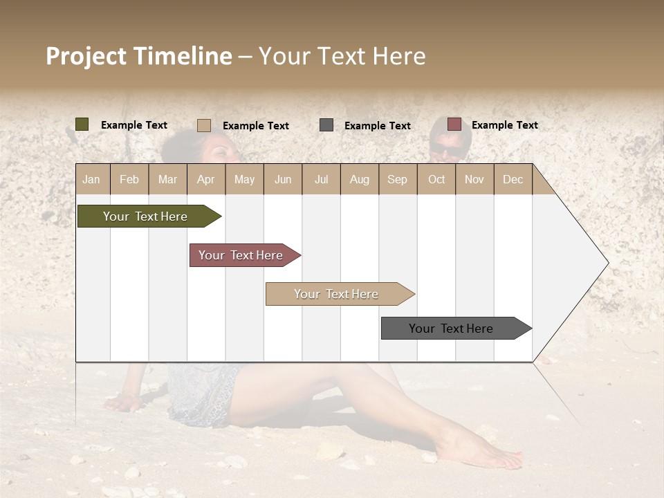 Honeymoon Sea Blur PowerPoint Template