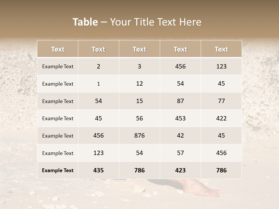 Honeymoon Sea Blur PowerPoint Template