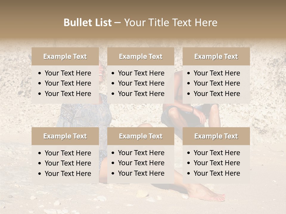 Honeymoon Sea Blur PowerPoint Template