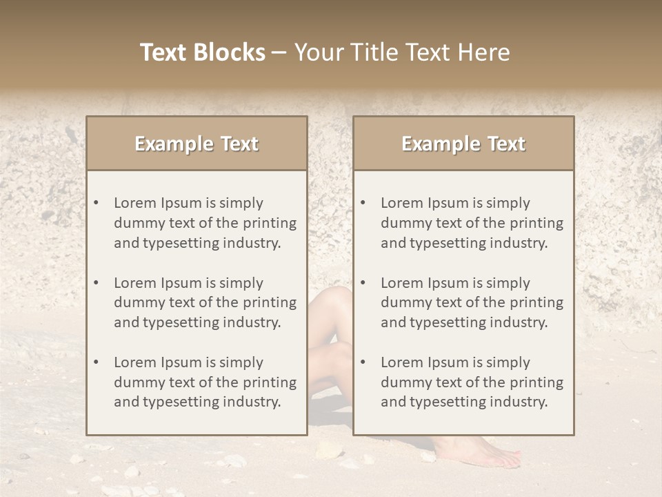 Honeymoon Sea Blur PowerPoint Template