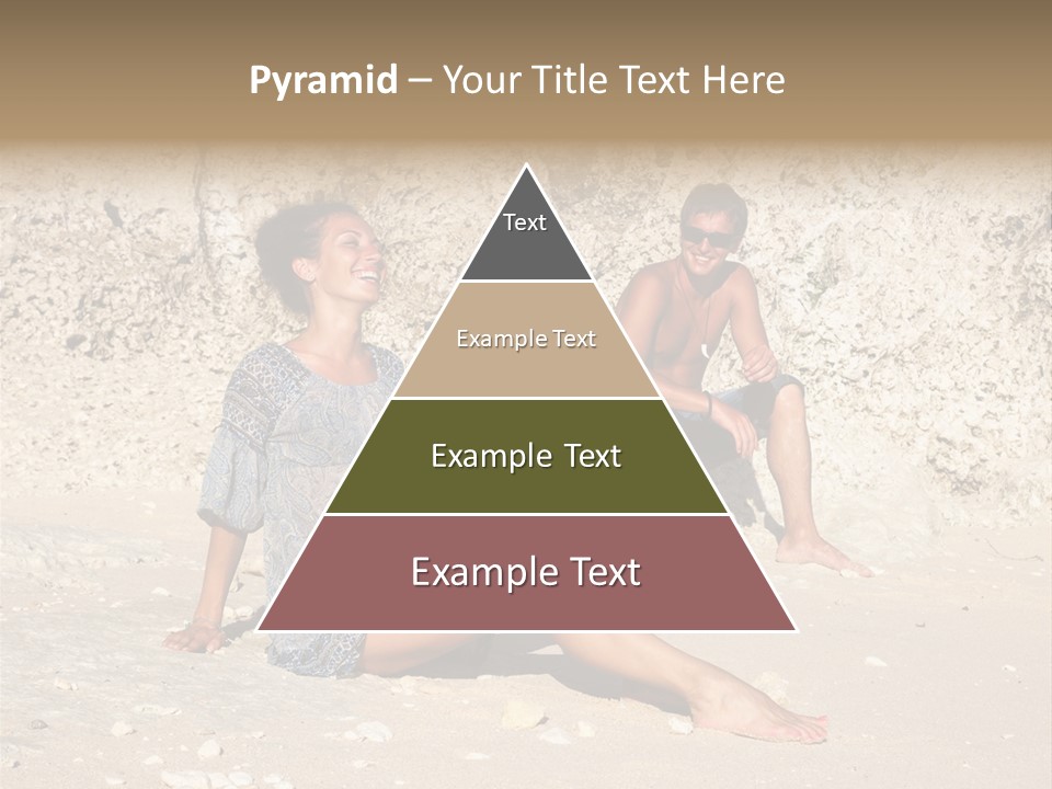 Honeymoon Sea Blur PowerPoint Template