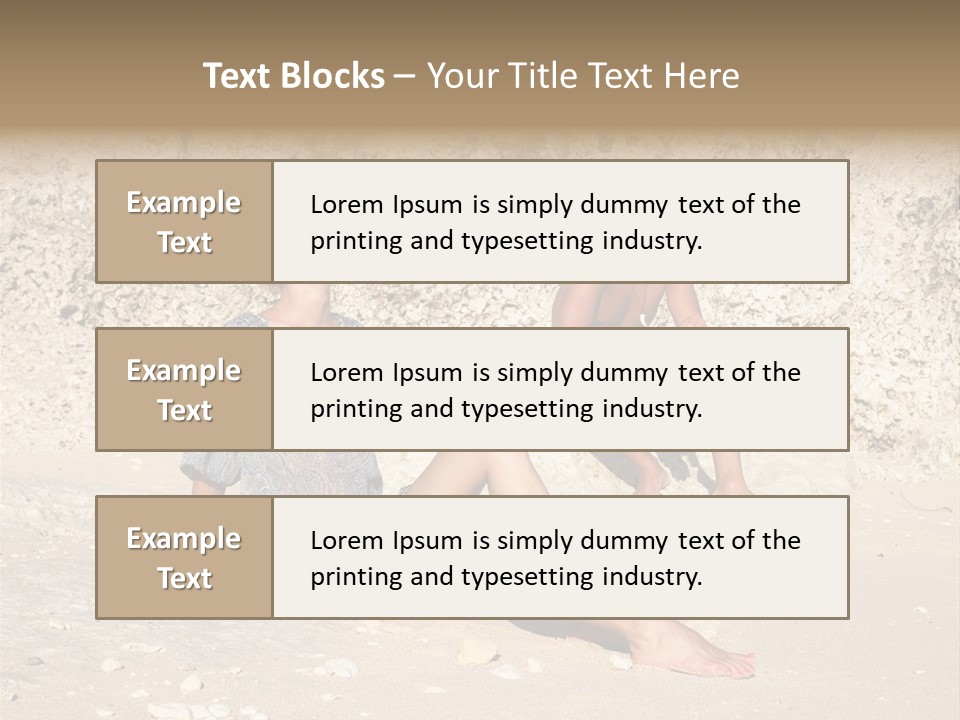 Honeymoon Sea Blur PowerPoint Template