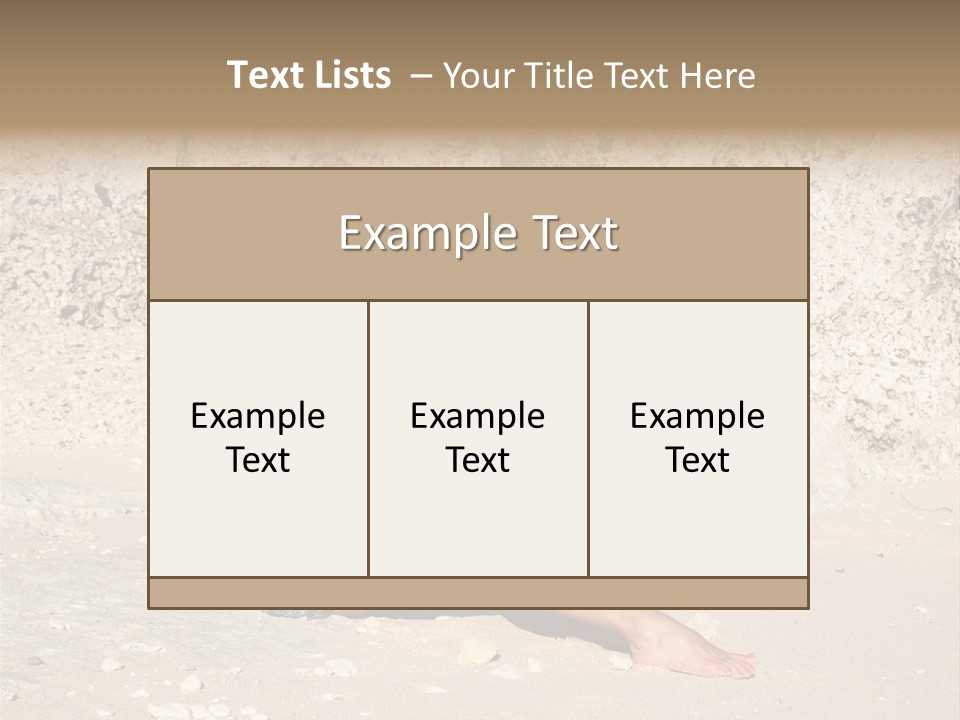Honeymoon Sea Blur PowerPoint Template