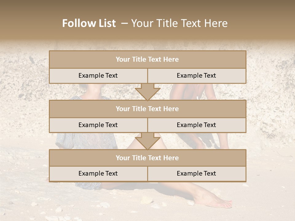 Honeymoon Sea Blur PowerPoint Template