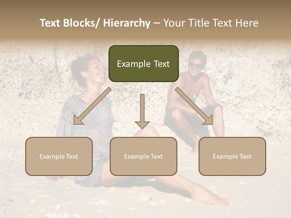 Honeymoon Sea Blur PowerPoint Template