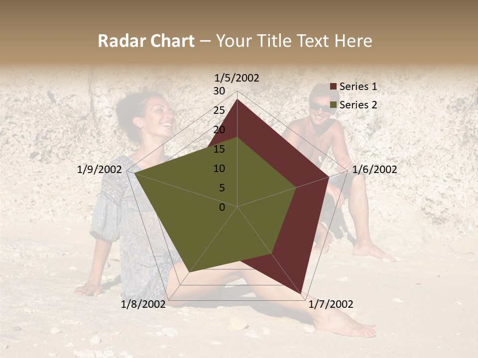 Honeymoon Sea Blur PowerPoint Template