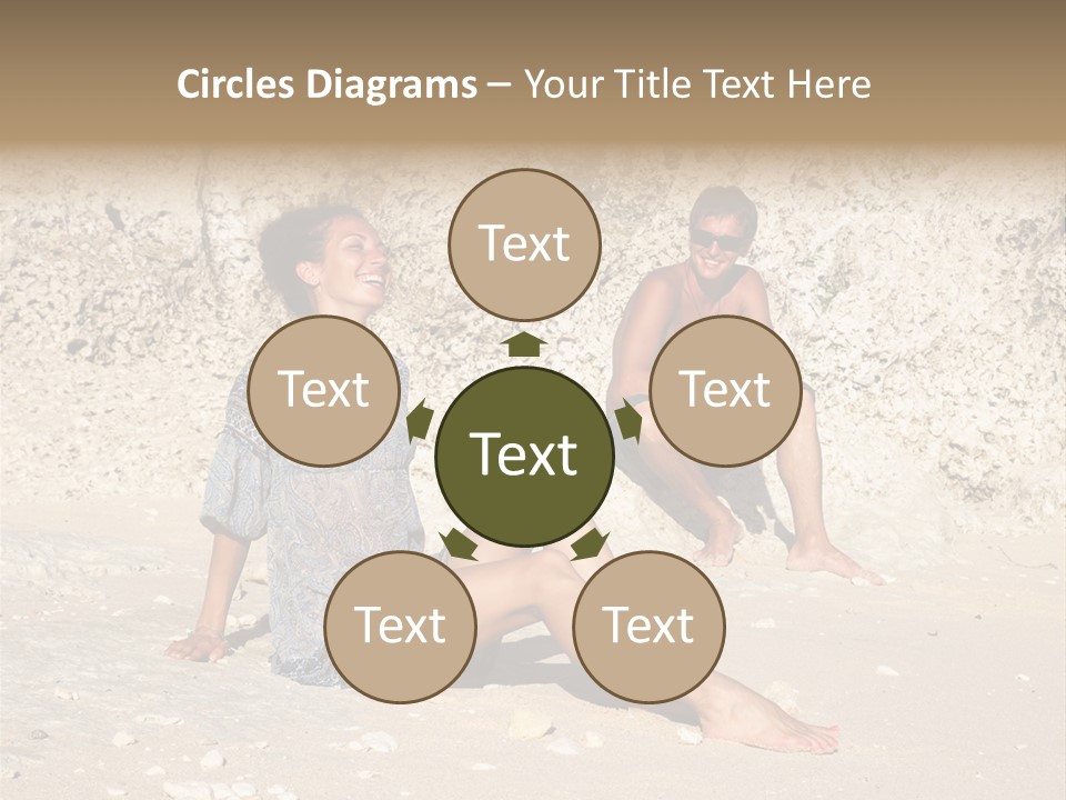 Honeymoon Sea Blur PowerPoint Template