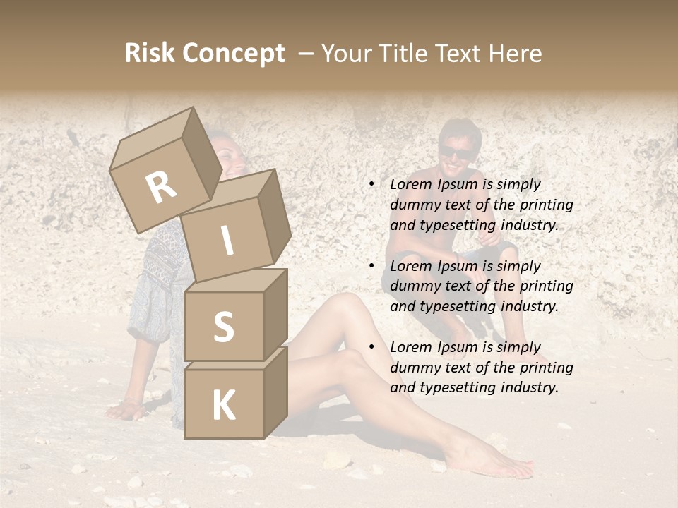 Honeymoon Sea Blur PowerPoint Template