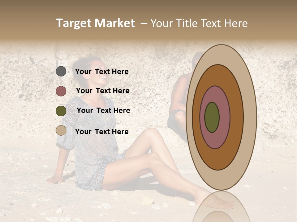 Honeymoon Sea Blur PowerPoint Template