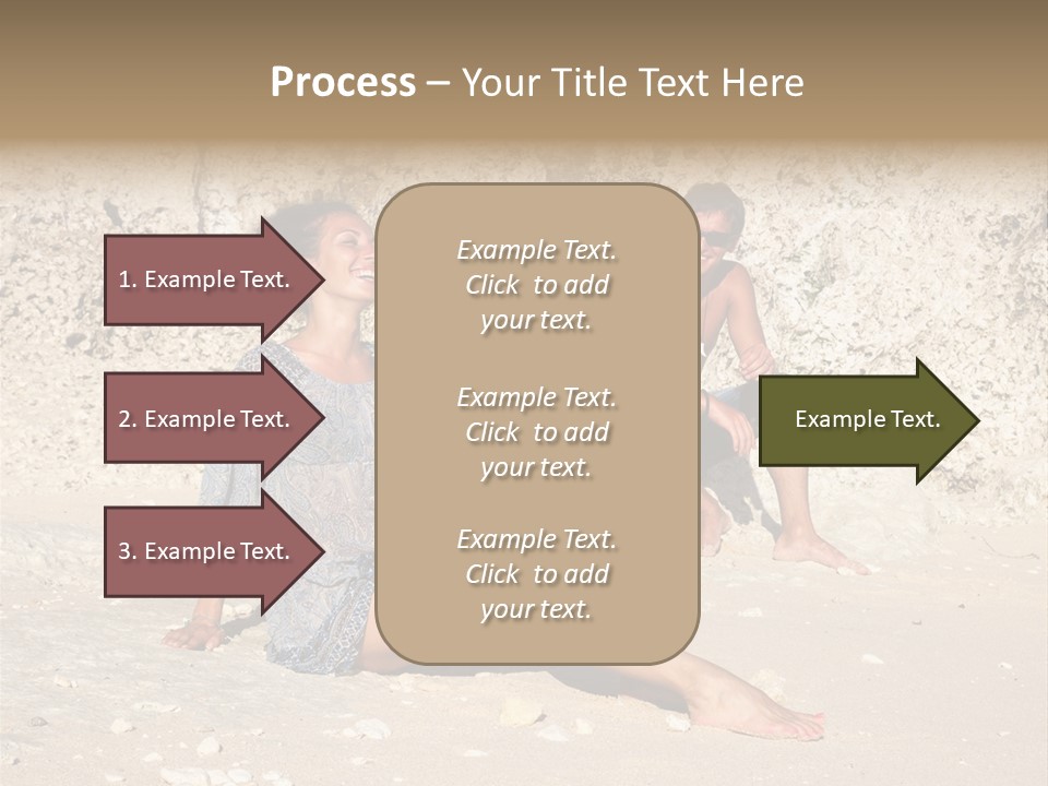 Honeymoon Sea Blur PowerPoint Template